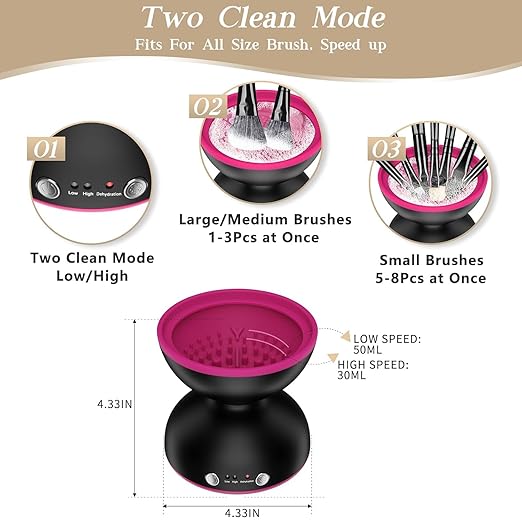 Makeup brush cleaner