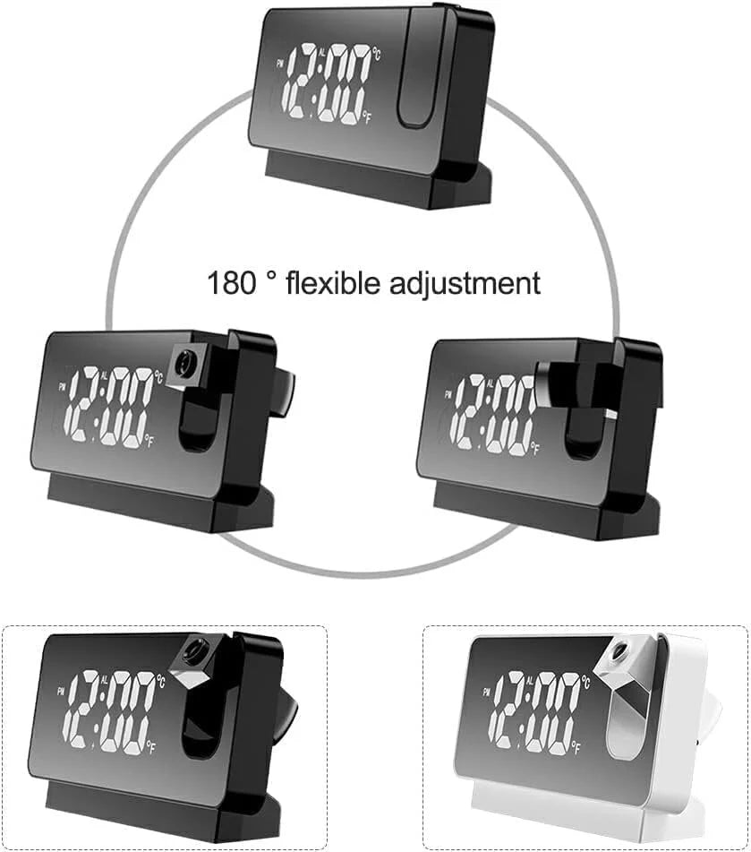 Mirror Projection Alarm Clock
