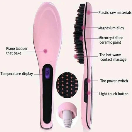 Fast Hot Hair Straightener Comb Brush HQT 906