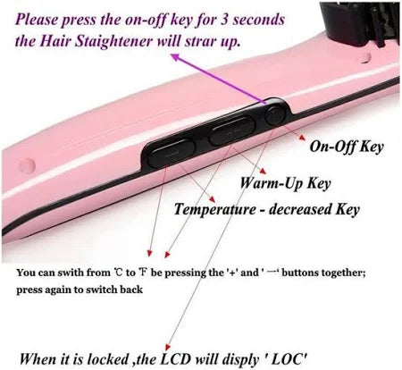 Fast Hot Hair Straightener Comb Brush HQT 906