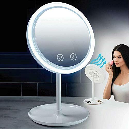 LED Makeup mirror with fan