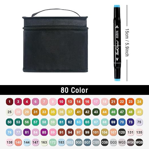 80 pcs marker set