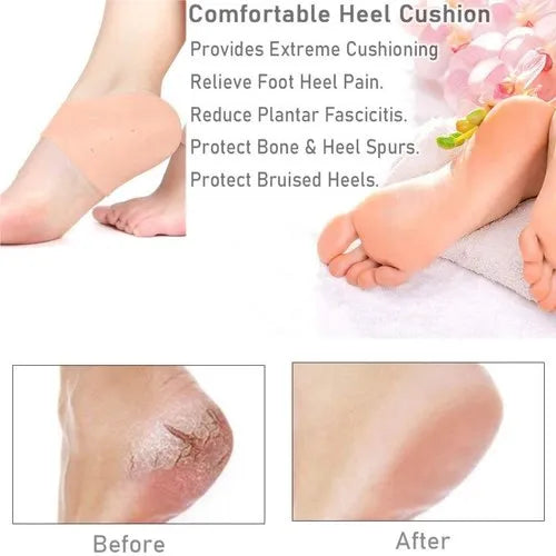Anti Crack Half Silicone Socks