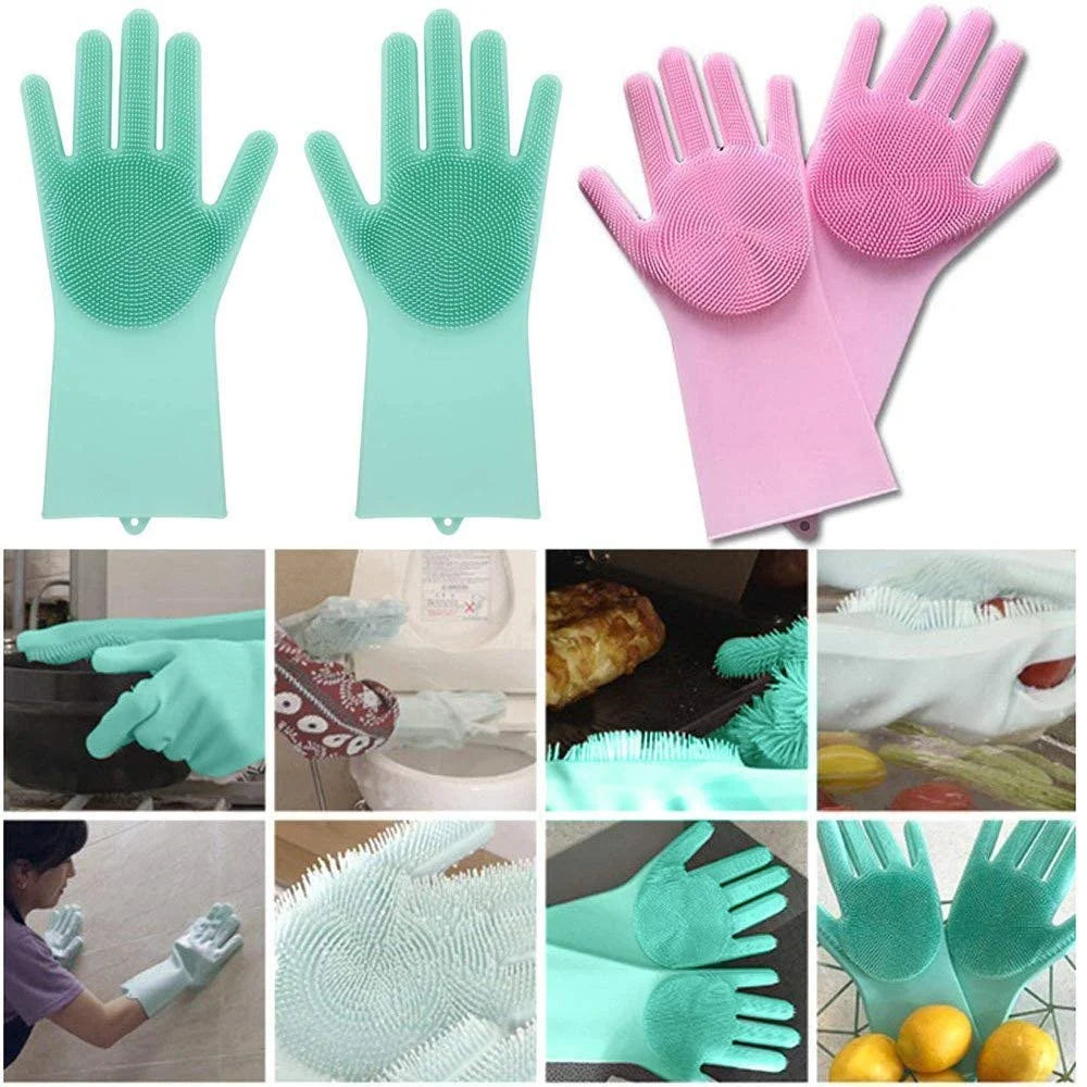 Silicone Gloves With Wash