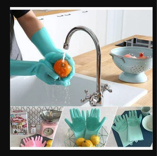 Silicone Gloves With Wash